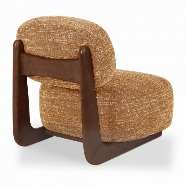 Didsbury Accent Chair, Speckled Honey Sustainable Boucle