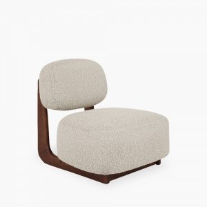 Didsbury Accent Chair, Speckled Stone Sustainable Boucle