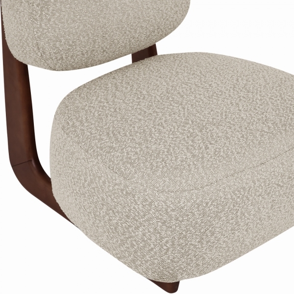 Didsbury Accent Chair, Speckled Stone Sustainable Boucle