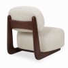 Didsbury Accent Chair, Speckled Stone Sustainable Boucle