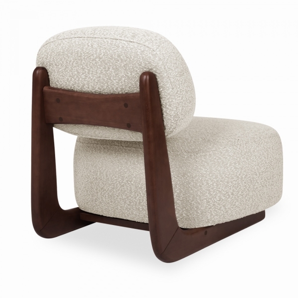 Didsbury Accent Chair, Speckled Stone Sustainable Boucle