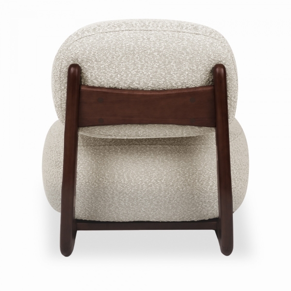 Didsbury Accent Chair, Speckled Stone Sustainable Boucle