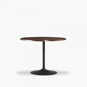 Dion 4 Seat Round Dining Table, Walnut