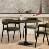 Dion 4 Seat Round Dining Table, Walnut