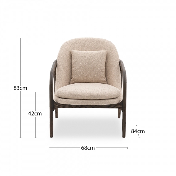Dollis Armchair, Taupe Boucle