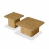 Emery Set of 2 Coffee Tables, Oak