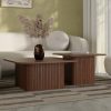 Emery Set of 2 Coffee Tables, Walnut