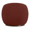 Emile Swivel Armchair, Rust Sustainable Velvet
