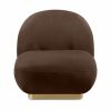 Erin Armchair, Mocha Brown Sustainable Velvet