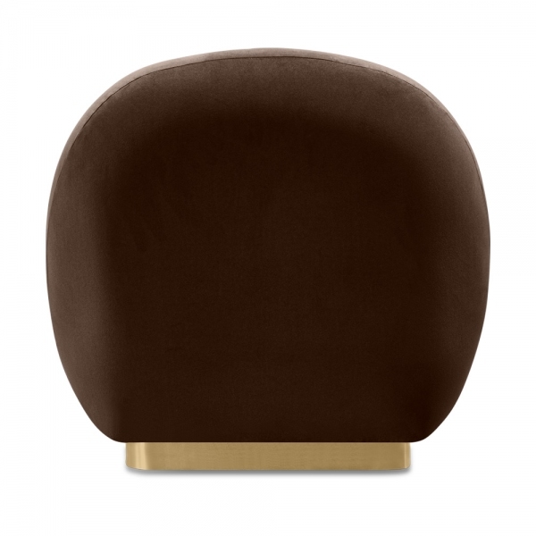 Erin Armchair, Mocha Brown Sustainable Velvet