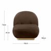 Erin Armchair, Mocha Brown Sustainable Velvet