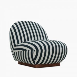 Erin Armchair, Stripe Fabric