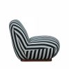 Erin Armchair, Stripe Fabric
