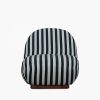 Erin Armchair, Stripe Fabric