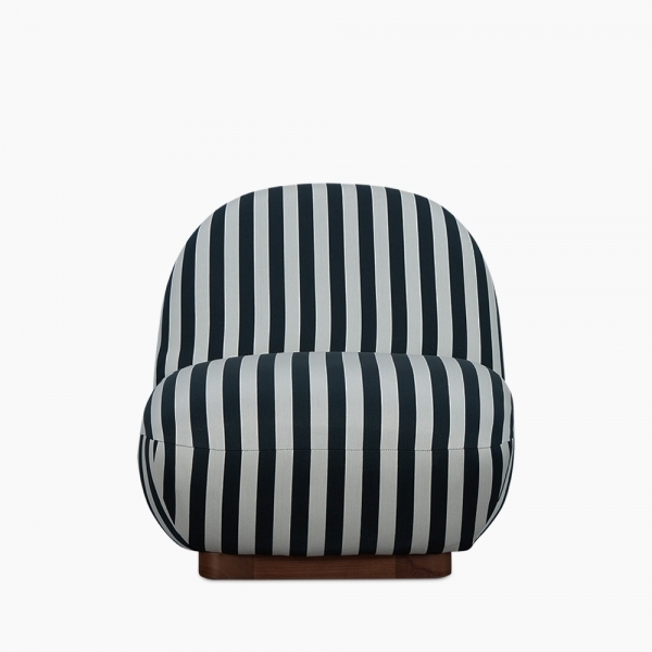 Erin Armchair, Stripe Fabric