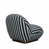 Erin Armchair, Stripe Fabric