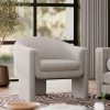 Findlay Accent Armchair, Speckled Stone Sustainable Boucle