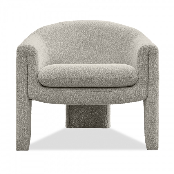 Findlay Accent Armchair, Speckled Stone Sustainable Boucle