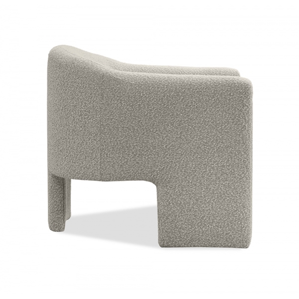 Findlay Accent Armchair, Speckled Stone Sustainable Boucle