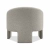 Findlay Accent Armchair, Speckled Stone Sustainable Boucle