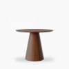 Finnley 4 Seat Round Dining Table, Walnut