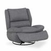 Freddy Electric Recliner Chair, Mottled Grey
