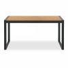Gastro 2 Bench Dining Set, Elm Wood & Black