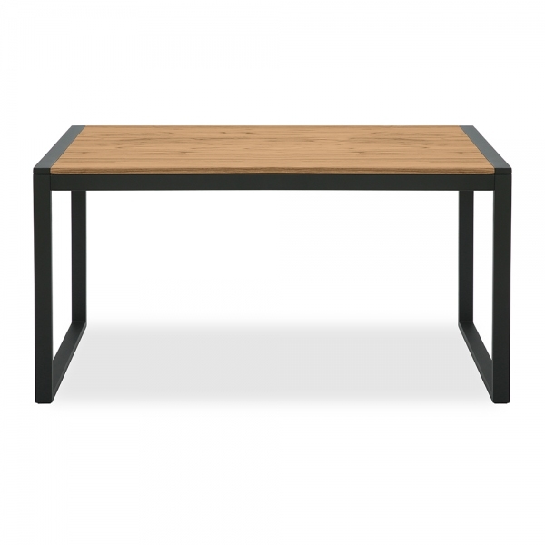 Gastro Wooden Desk, Elm Wood & Black