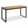Gastro Wooden Desk, Elm Wood & Black