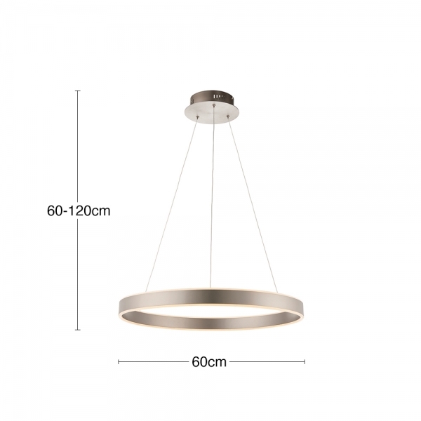 Gen Pendant Light, Matte Nickel