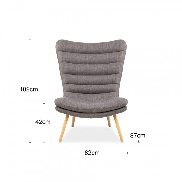 Grafton Accent Chair, Light Grey