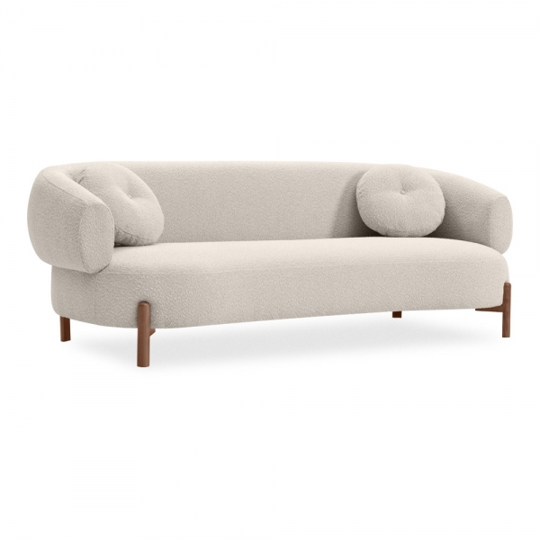 Hallfield 3 Seater Sofa, Speckled Stone Sustainable Boucle