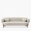 Hallfield 3 Seater Sofa, Speckled Stone Sustainable Boucle