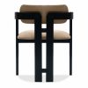 Hallie Carver Dining Chair, Latte Sustainable Fabric