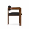 Hallie Carver Dining Chair, Noir Black