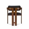 Hallie Carver Dining Chair, Noir Black