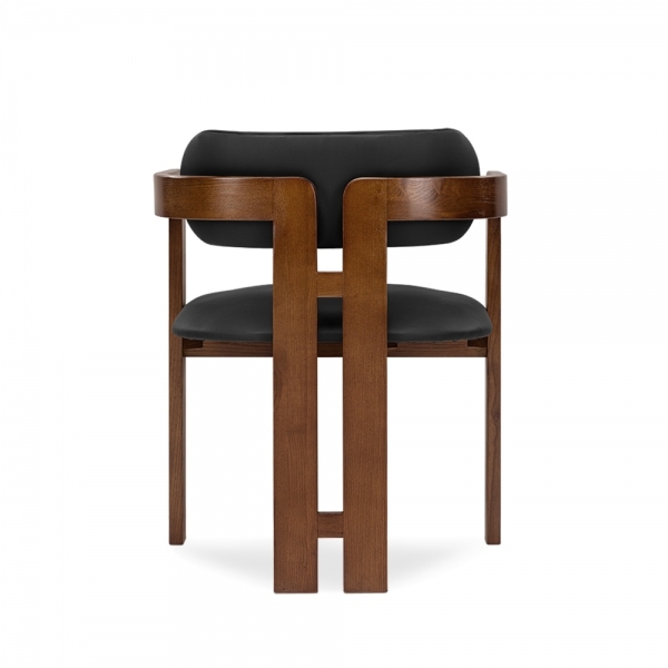 Hallie Carver Dining Chair, Noir Black