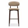 Halston Bar Stool, Latte Sustainable Fabric