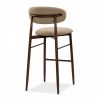 Halston Bar Stool, Latte Sustainable Fabric