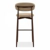 Halston Bar Stool, Latte Sustainable Fabric
