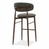 Halston Bar Stool, Speckled Grey Sustainable Fabric