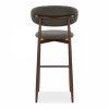 Halston Bar Stool, Speckled Grey Sustainable Fabric