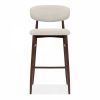 Halston Bar Stool, Speckled Stone Sustainable Boucle