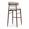 Halston Bar Stool, Speckled Stone Sustainable Boucle