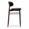 Halston Bar Stool, Vintage Black
