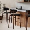 Halston Bar Stool, Vintage Black