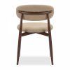 Halston Dining Chair, Latte Sustainable Fabric