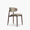 Halston Dining Chair, Latte Sustainable Fabric