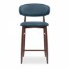 Halston Kitchen Stool, Dust Blue Sustainable Velvet