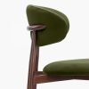 Halston Kitchen Stool, Olive Green Sustainable Velvet